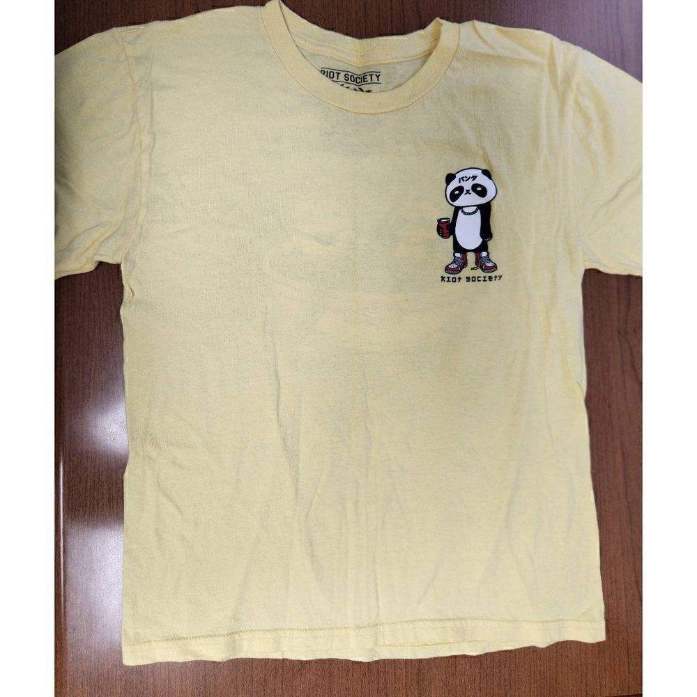 Riot Society Sugee Noodles Yellow T Shirt Size Medium